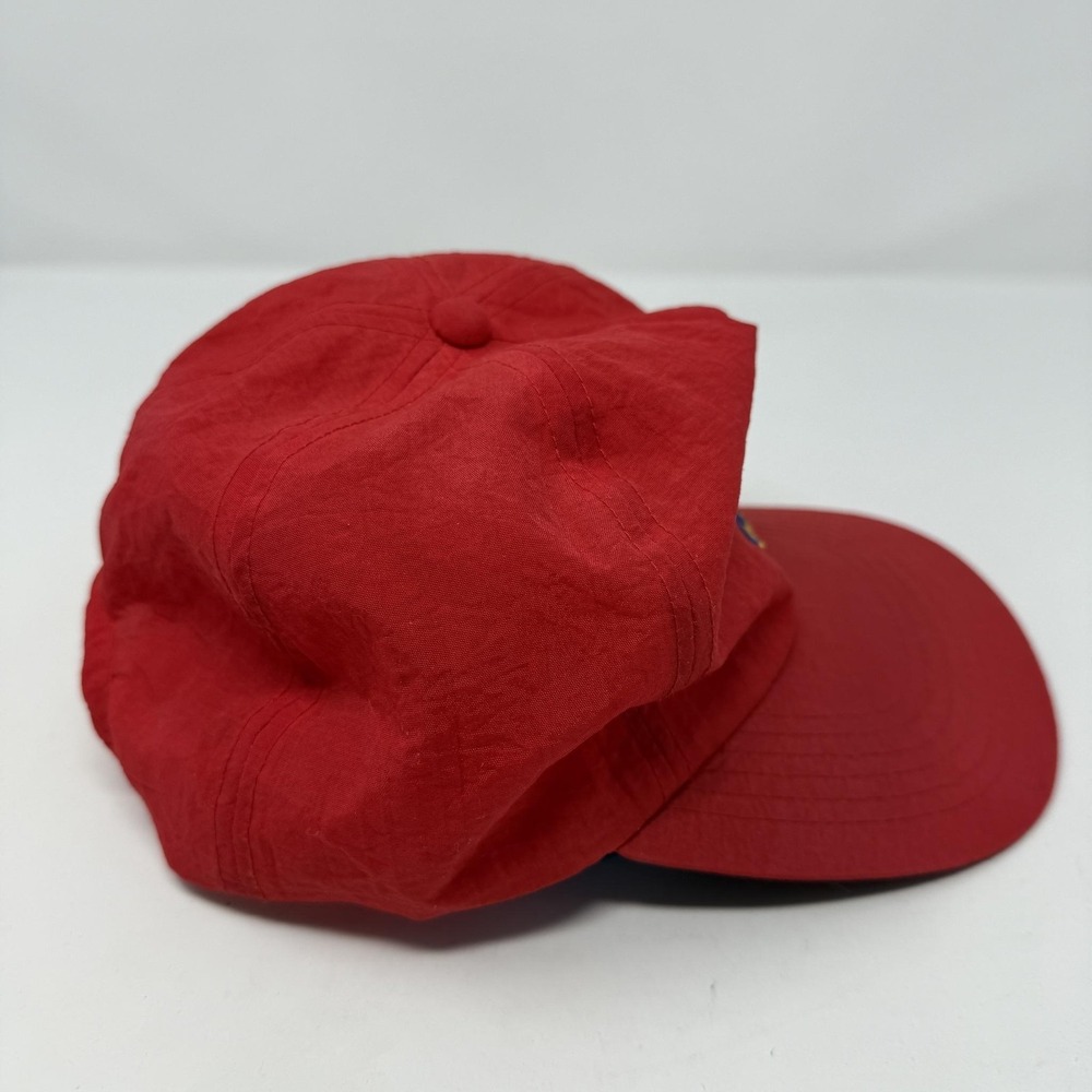 Vintage Barcelona 1992 Olympics Hat Cap Snap Back Mens One Size Red Rings 90s - Picture 4 of 6